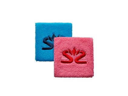 SALMING Wristband Short 2-pack Blue/Pink