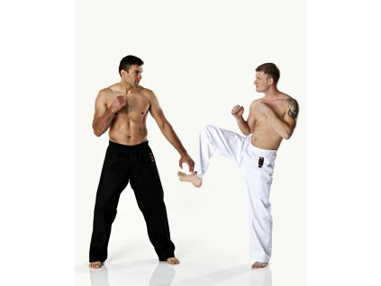 Kalhoty DAX KICK pro bojové sporty - bílé