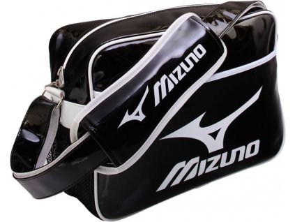 Mizuno sportovní lesklá taška černo-bílá