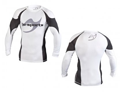 Rashguard triko dlouhý rukáv-bílé