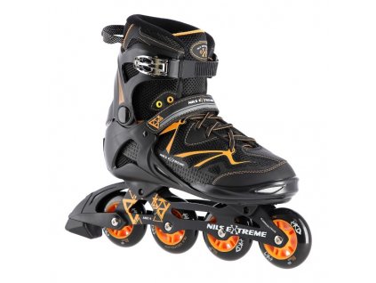 Kolečkové brusle NILS Extreme NA9022, oranžové (Velikost 38)