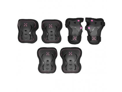 Souprava chráničů NILS Extreme H320 černo-růžová (Velikost M)