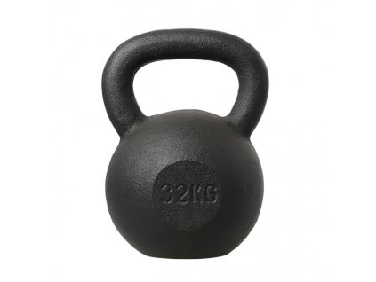 Litinový kettlebell HMS KZG32 32 kg, černý