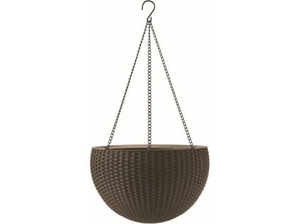 Květináč Keter Hanging Sphere mocha