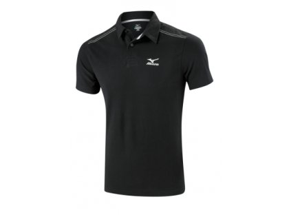 Mizuno sportovní triko černé POLO, krátký rukáv