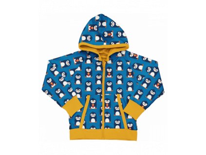 Maxomorra Cardigan Hood Reversible Antarctic Penguin