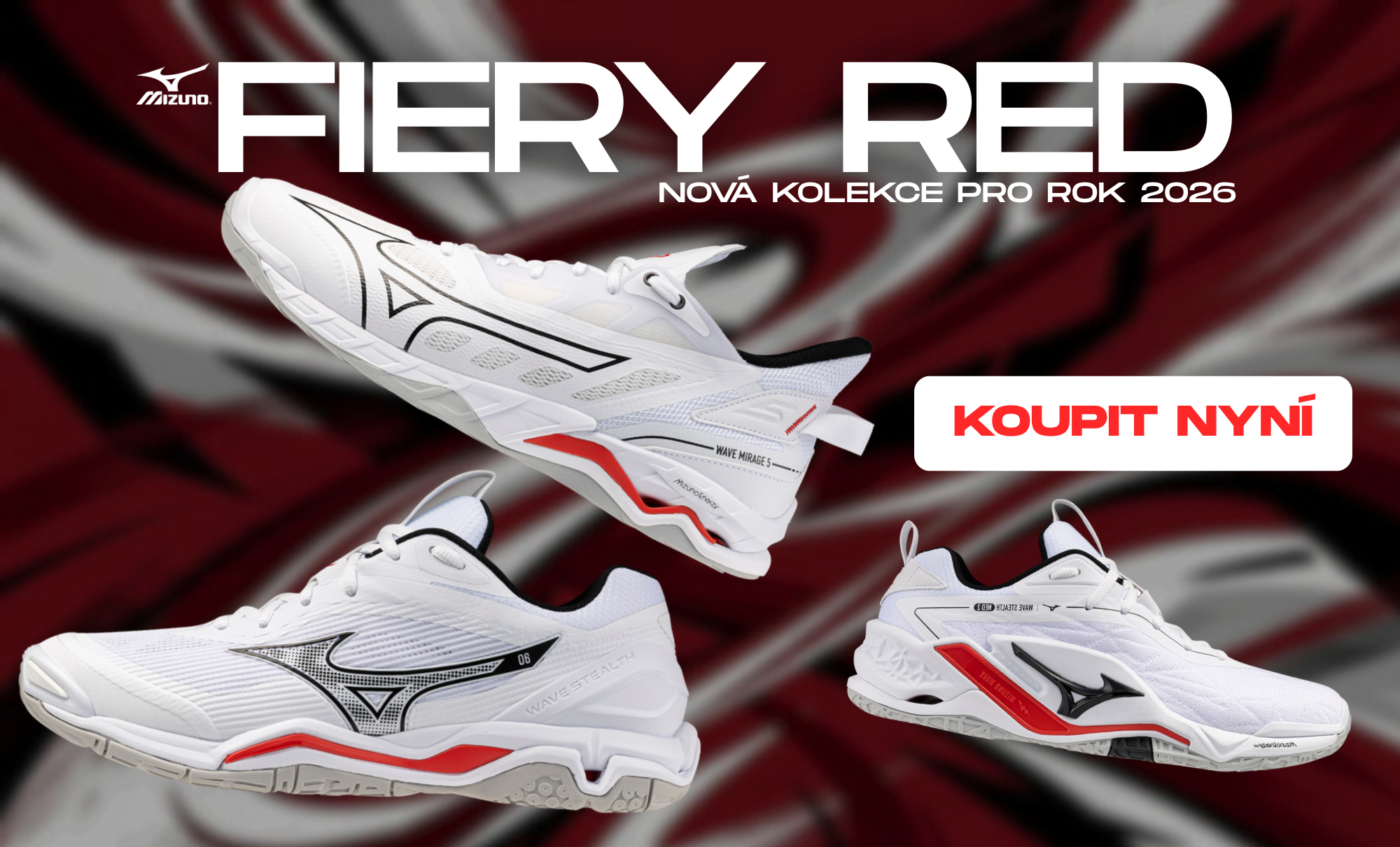 Mizuno Fiery Red