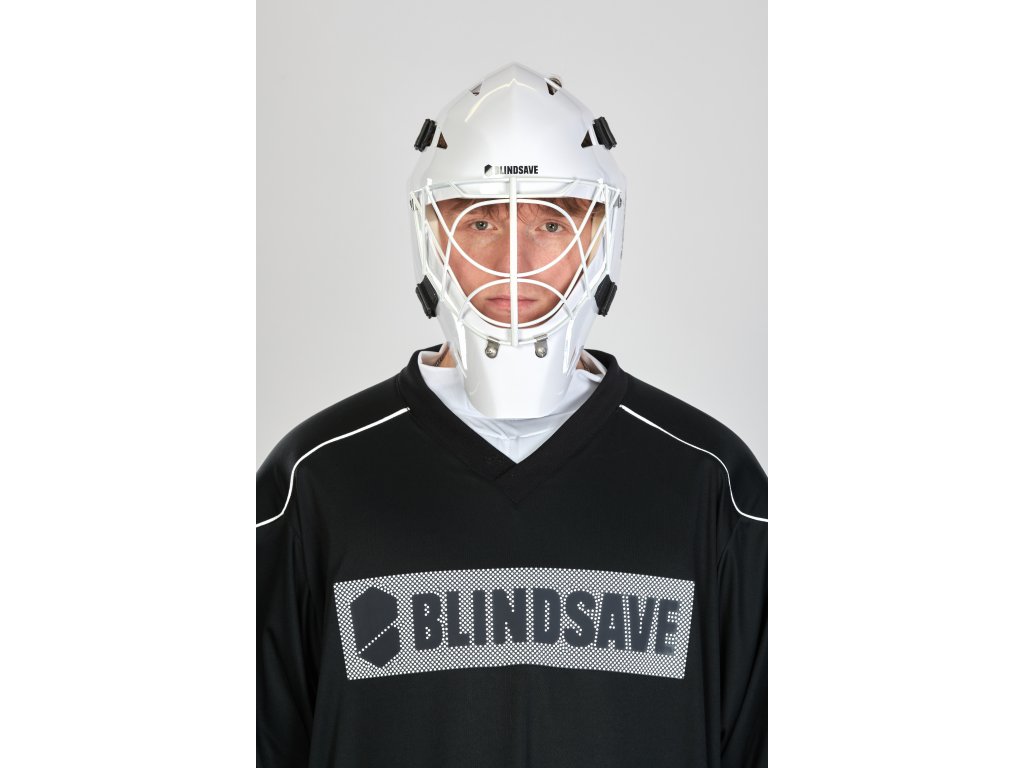 10175 7 sharky goalie mask white