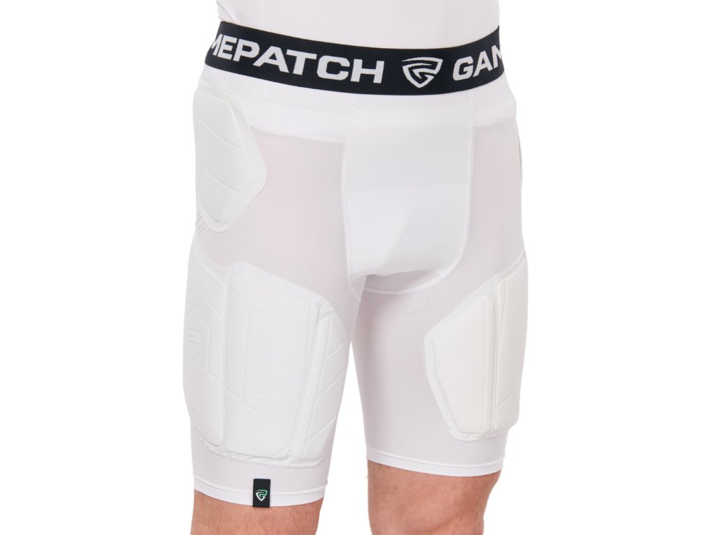 padded shorts white