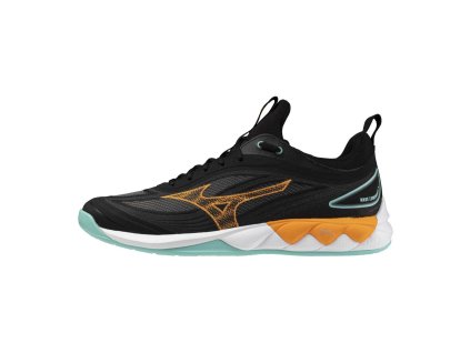 WAVE LUMINOUS 3(U) / Black/Tangelo/Ice Green / 38.0/5.0 (Velikost MIZUNO 38.0/5.0)