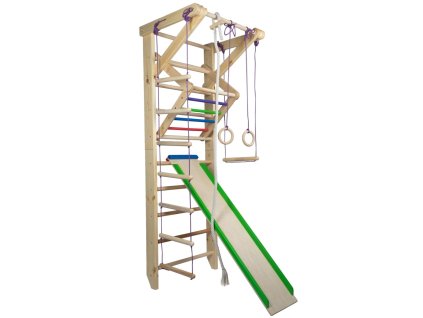 Wooden Wall Bars with Accessories SPORT 3 – 220/240 cm – 120 kg Capacity