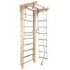 Wooden Wall Bars with Horizontal Bar and Rope Accessories SPORTBABY KINDER 2 – 220/240 cm – 120 kg Capacity
