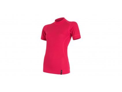 Sensor Double Face dámské triko krátký rukáv, magenta