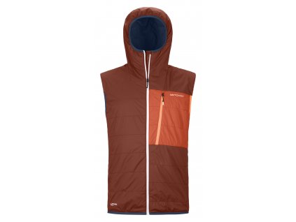 Ortovox vesta Swisswool Piz Duan vest M, clay orange