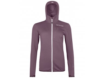 Ortovox mikina Fleece Light Grid Hooded Jacket Women's, wild berry