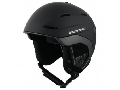 BLIZZARD Helma BORMIO SKI HELMET, BLACK MATT/ANTHRACITE MATT