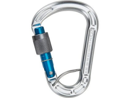 21057 1 climbing technology karabina concept sgl screw gate with spring bar silver anodized