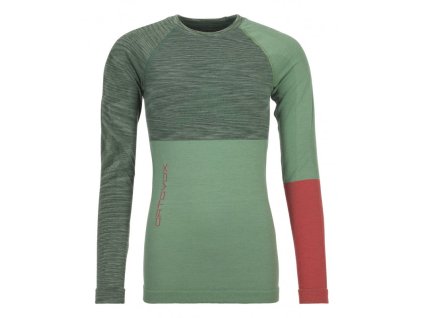 Ortovox triko 230 Competition Long Sleeve Women's, green isar blend (Velikost M)