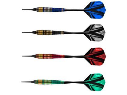 Harrows šipky VIVID 18g modré