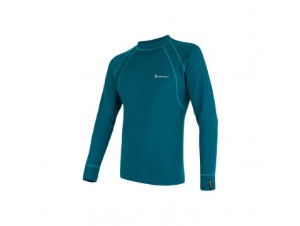 Sensor Double Face pánské tričko dlouhý rukáv, safír