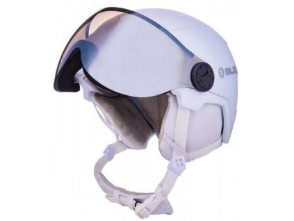 BLIZZARD Helma W2W DOUBLE VISOR SKI HELMET, WHITE MATT, SMOKE LENS, MIRROR 56-59 (Velikost 56-59 cm)