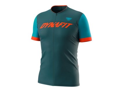 Dynafit cyklo dres Ride Light S/S FZ Tee M, petrol frost