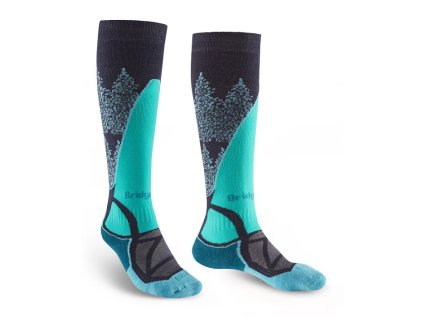 Bridgedale ponožky Ski Midweight dark denim/aqua/212