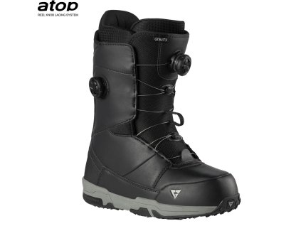boty na snowboard gravity manual dual atop black grey 9