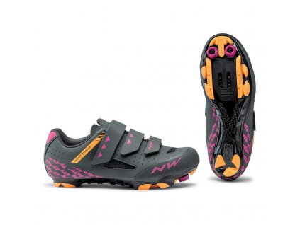 Northwave cyklo tretry Origin wmn Ant/Fuch./Orange