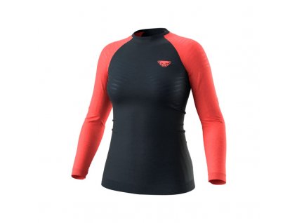 Dynafit triko Tour Light Merino Long Sleeve Shirt Women, hot coral