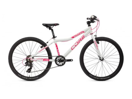 3780 3780 detske kolo core 24 al nipper jednoprevodnik 1x8s bily lesk s ruzovou