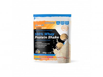 100% WHEY PROTEIN SHAKE COOKIES & CREAM - 900g, proteinový nápoj