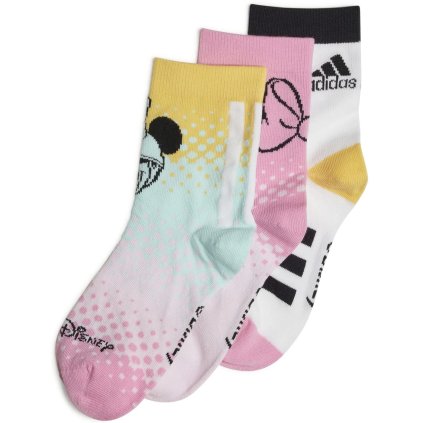 Adidas Disney Minnie Mouse Socks Kids 3 Pairs