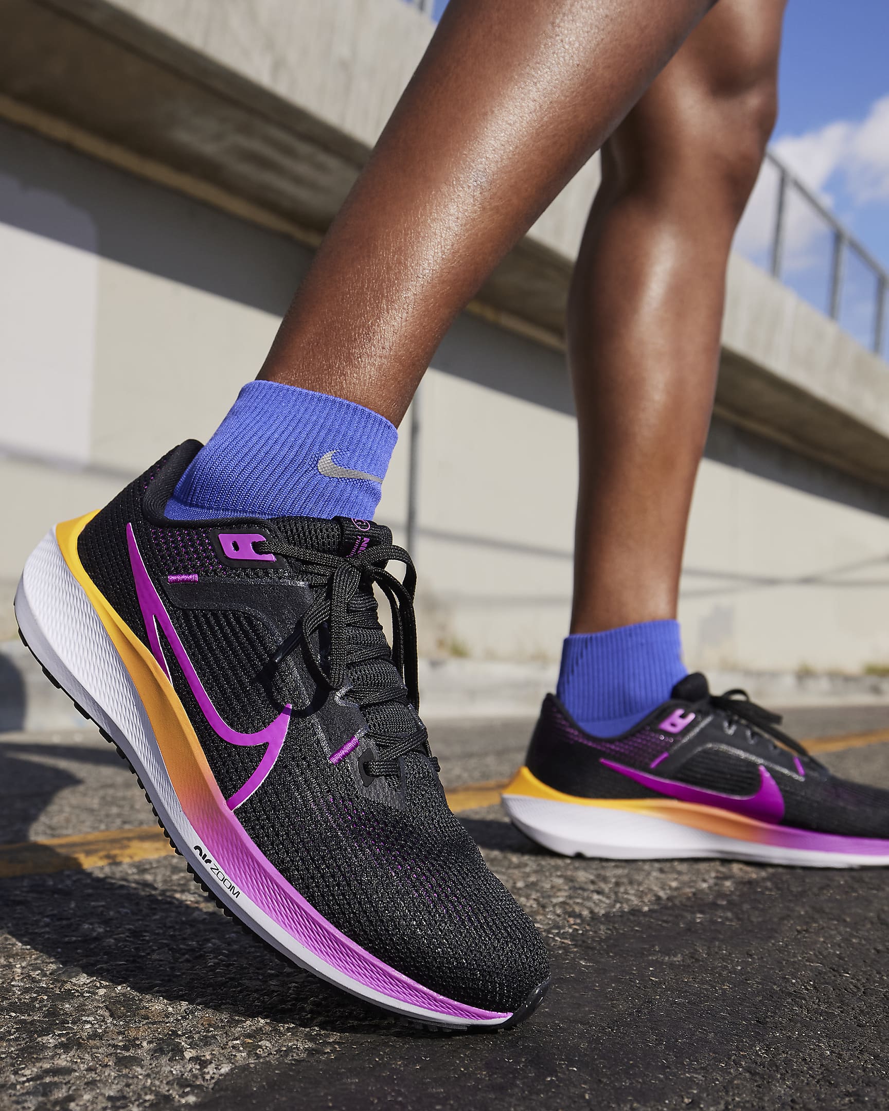 Nike Pegasus 40 W - Velikost: 40,5 | Barva: Čierna, Ružová · záber 7