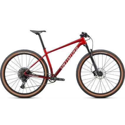 28454 specialized chisel ht comp gloss red tint fade over brushed silver tarmac black white w gold pearl