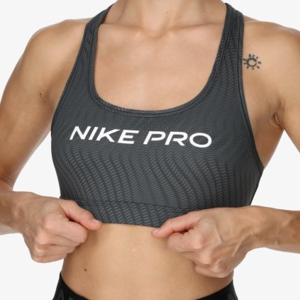 exisport damska treningova sportova podprsenka nike pro w swsh lgt spt aop bra fn4708 060 anthracite 3