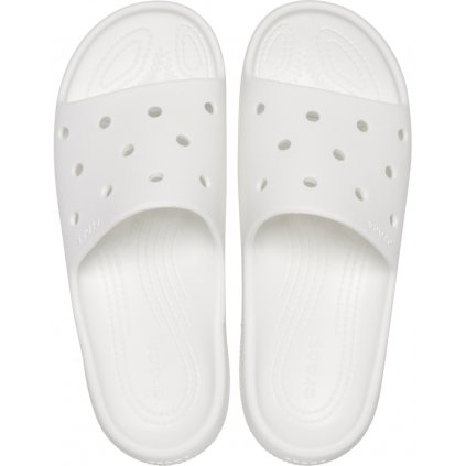 exisport slapky plazova obuv crocs classic slide v2 white 4
