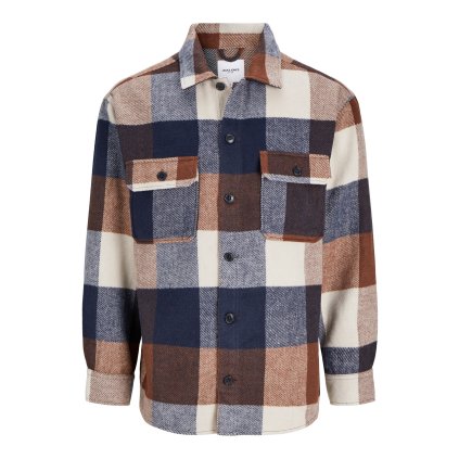 jackjones jjebradleyollieovershirtlsnoos blue