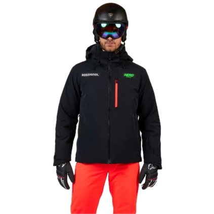Odstránené pozadie panska lyziarska bunda hero blackside insulated jkt black 28435