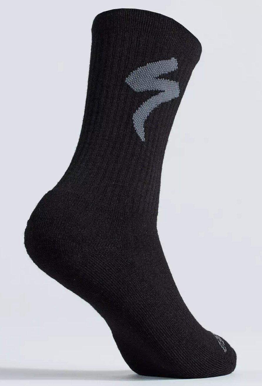 Ponožky Specialized Merino Midweight Tall Logo Socks Veľkosť: S