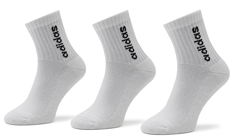 Ponožky Adidas Linear Vertical Logo Half-Crew Cushioned Veľkosť: S