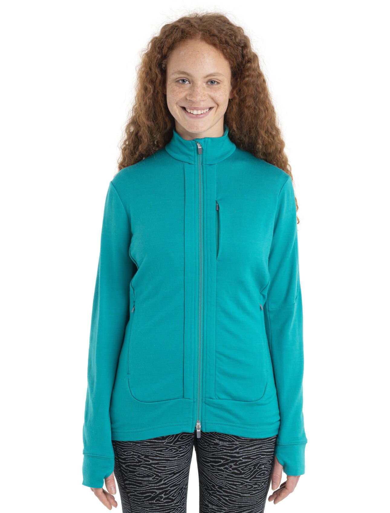 Dámska mikina Icebreaker Merino Quantum III Jacket W Veľkosť: L