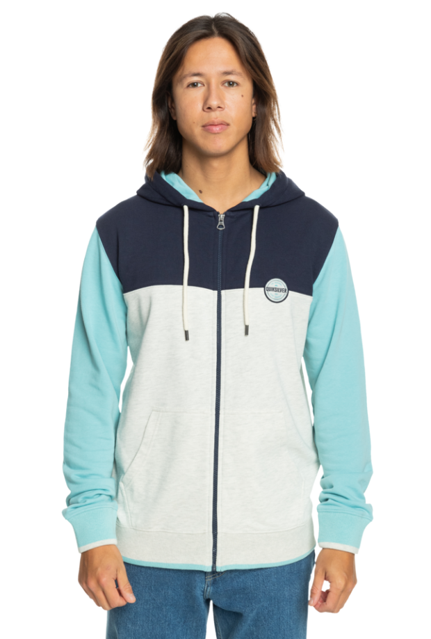 Quiksilver Block Hoodie Zip Veľkosť: XL, Pánska mikina, Velikosť: XL