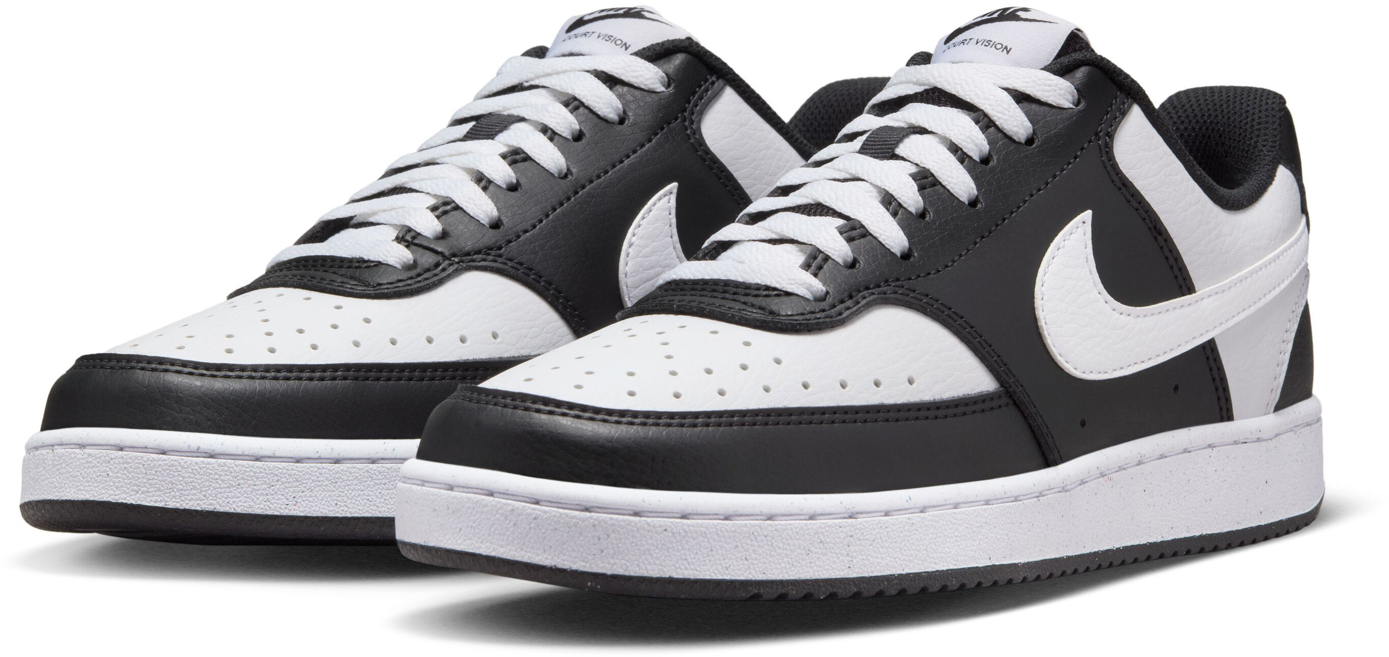 Nike Court Vision Low Next Nature W - Veľkosť: 38 | Farba: Čierna, Biela · záber 2