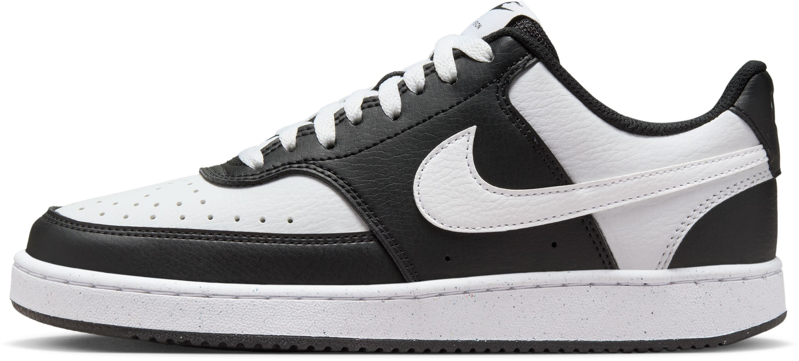 Nike Court Vision Low Next Nature W - Veľkosť: 38 | Farba: Čierna, Biela · záber 3