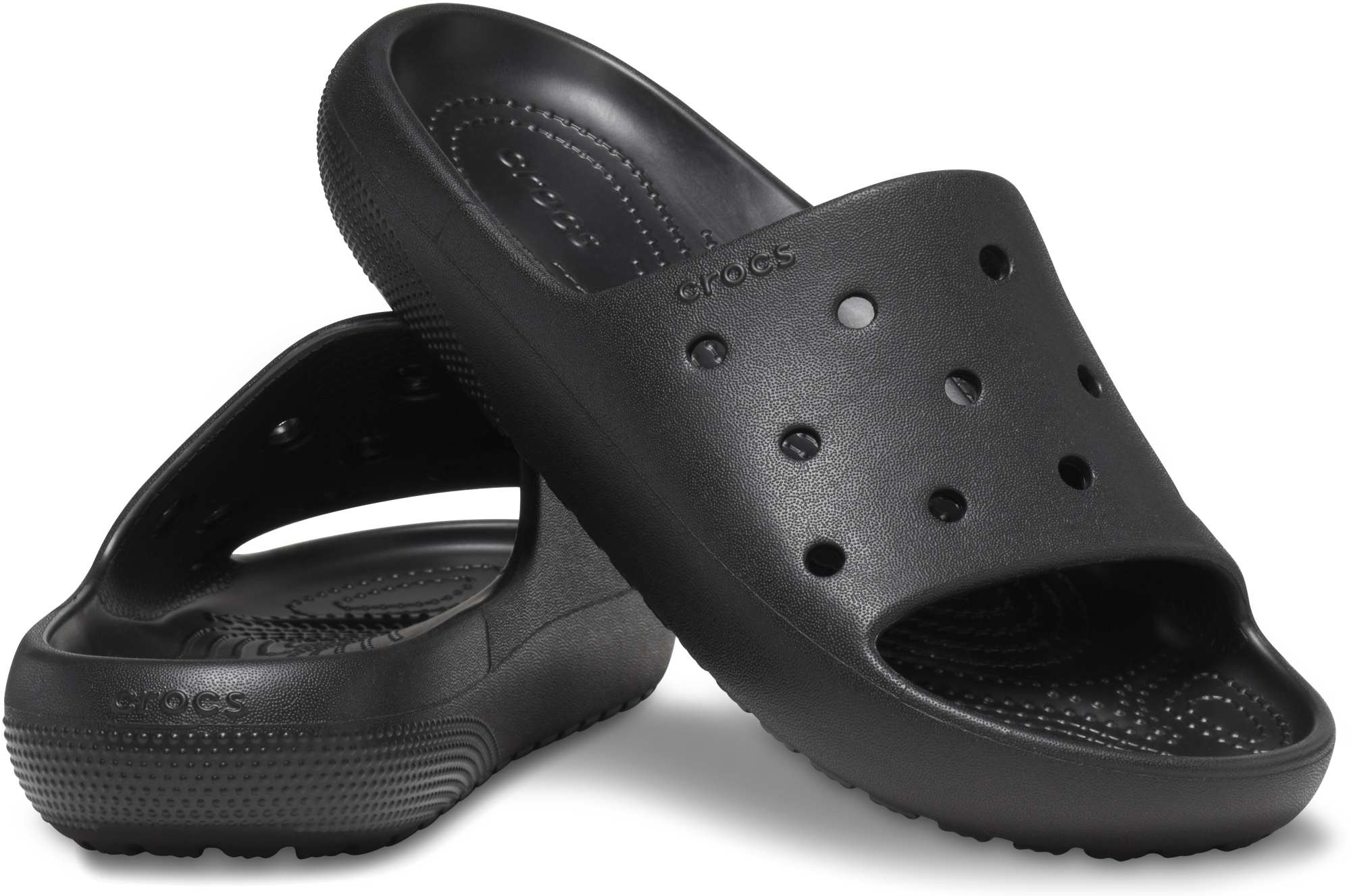 Crocs Classic Slide V2 - Veľkosť: 38 | Farba: Čierna · záber 2
