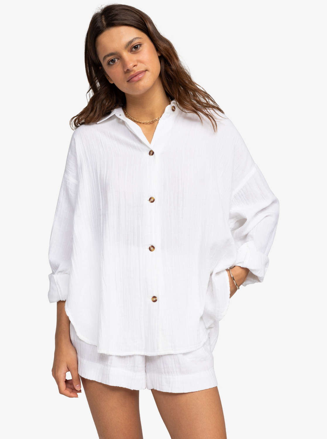 Roxy Morning Time Shirt Veľkosť: M