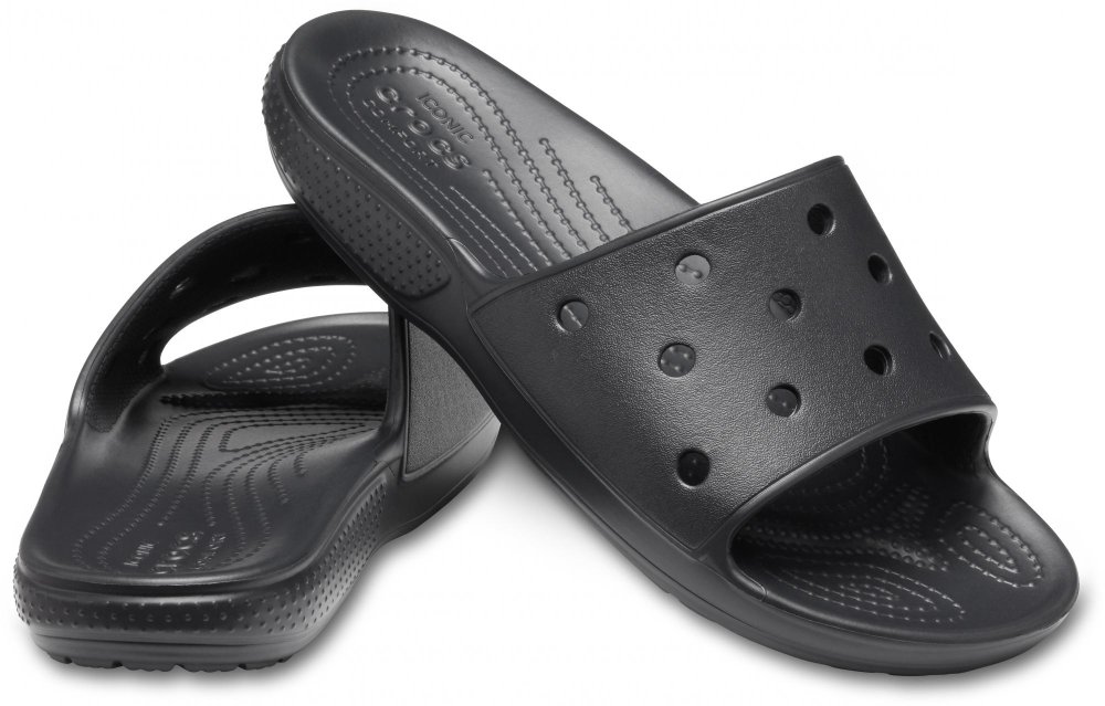 Crocs Classic Slide - Veľkosť: 36 | Farba: Čierna · záber 2
