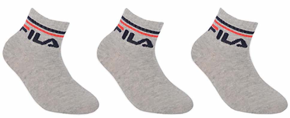 Fila Junior Quarter Plain 3P , Ponožky, Velikosť: 23-26 EUR