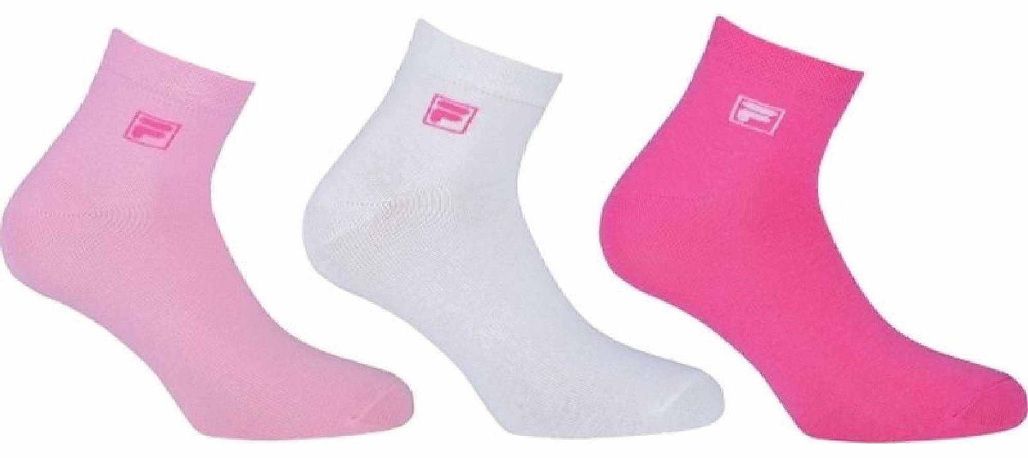 Fila Quarter Plain 3 Pack , Ponožky, Velikosť: 39-42 EUR